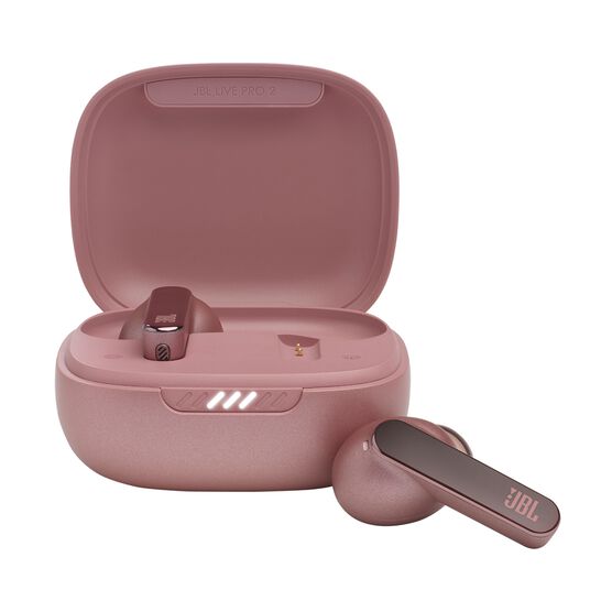 JBL Live Pro 2 TWS - Rose - True wireless Noise Cancelling earbuds - Hero JBL Live Pro 2 TWS - Rose - True wireless Noise Cancelling earbuds - Hero